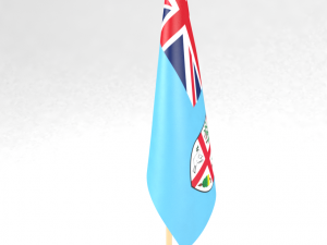 office flag fiji Modelo 3D
