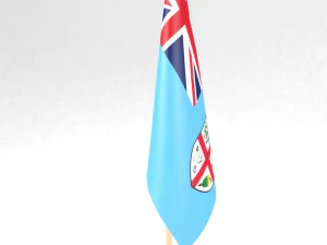 office flag fiji 3D Model
