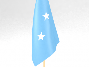 office flag federated states of micronesia Modelo 3D