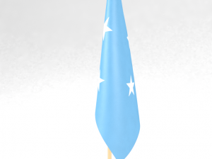 office flag federated states of micronesia 3Dモデル