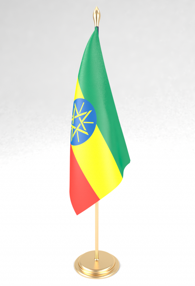 office flag ethiopia 3D-Modell .c4d .max .obj .3ds .fbx .stl .blend 