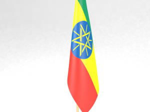 office flag ethiopia 3D-Modell