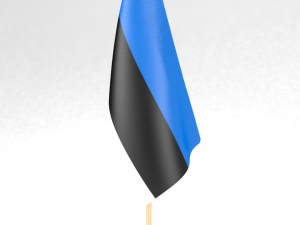 office flag estonia Modelo 3D