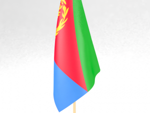 office flag eritrea Modello 3D