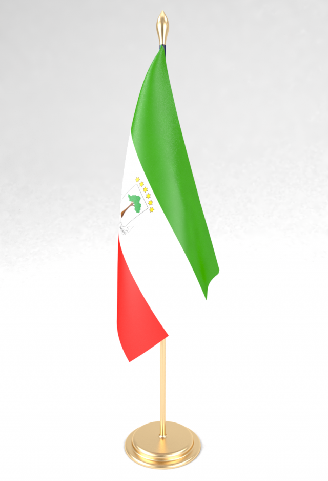 office flag equatorial guinea 3D 模型 .c4d .max .obj .3ds .fbx .stl .blend 