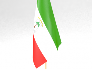office flag equatorial guinea 3D 모델