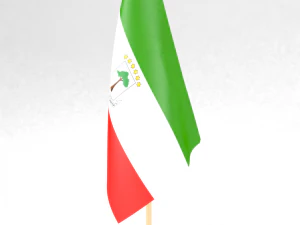 офісний прапор Екваторіальної Гвінеї 3D Модель