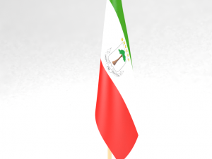 office flag equatorial guinea 3D 模型