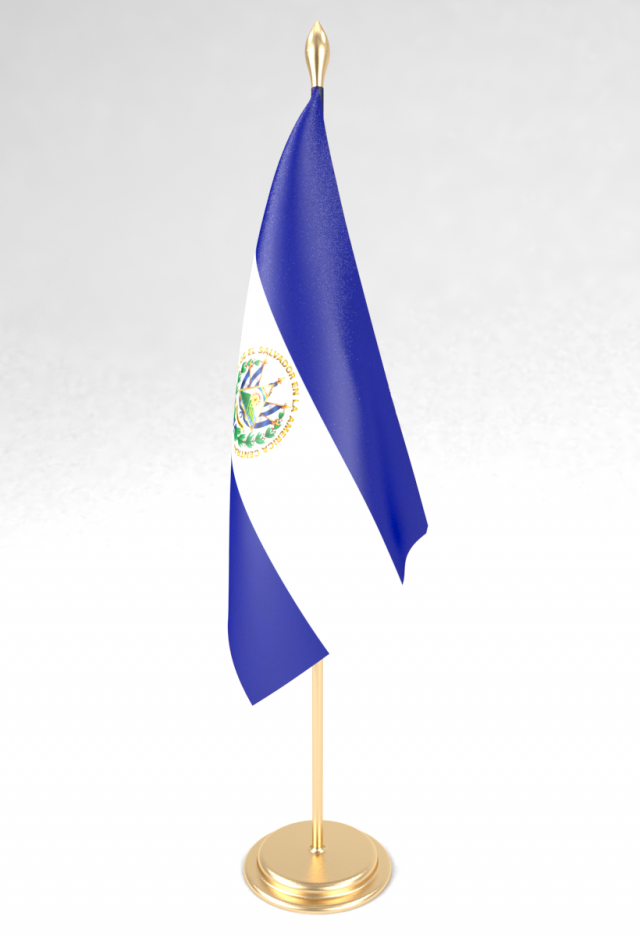office flag el salvador 3D मॉडल .c4d .max .obj .3ds .fbx .stl .blend 