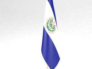 office flag el salvador 3D मॉडल