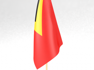 office flag east timor Modelo 3D