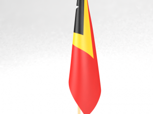 office flag east timor Model 3D