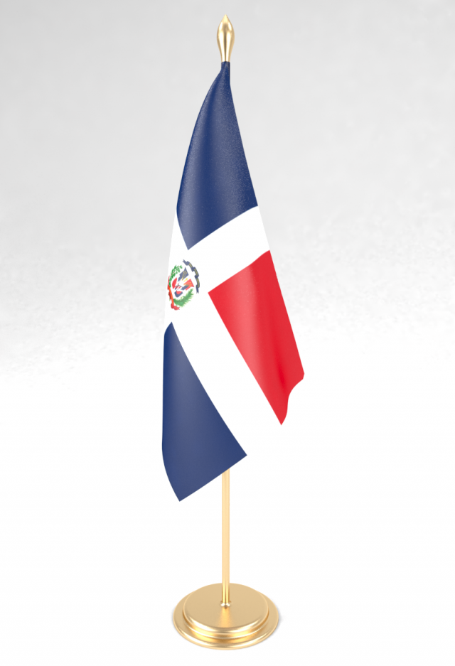 office flag dominican republic 3D 모델 .c4d .max .obj .3ds .fbx .stl .blend 
