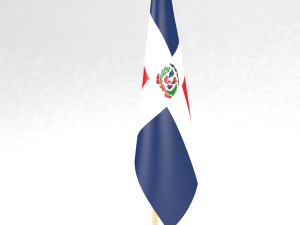 office flag dominican republic 3D 모델
