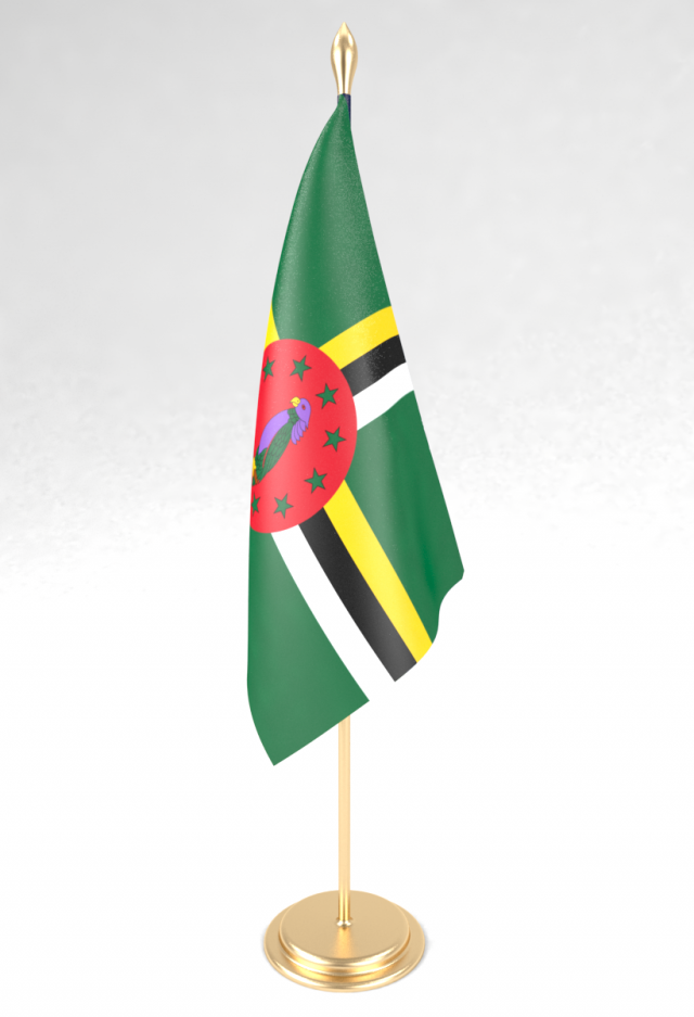 office flag dominica 3D मॉडल .c4d .max .obj .3ds .fbx .stl .blend 