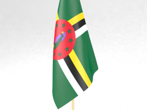 office flag dominica 3D मॉडल