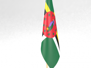 office flag dominica 3D मॉडल
