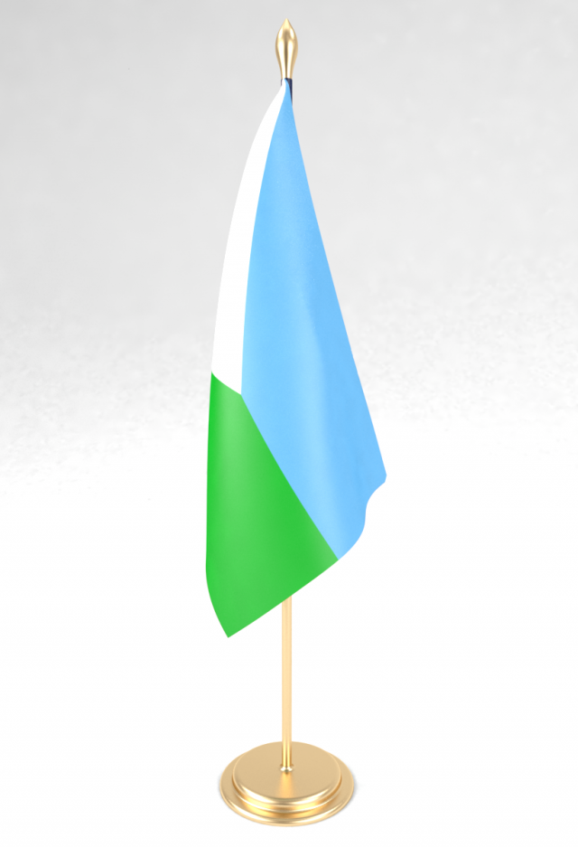 office flag djibouti Modelo 3D .c4d .max .obj .3ds .fbx .stl .blend 