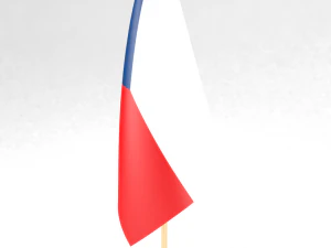 bandeira do escritório república checa Modelo 3D