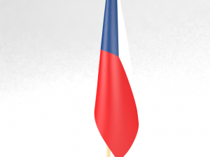 office flag czech republic 3D 模型