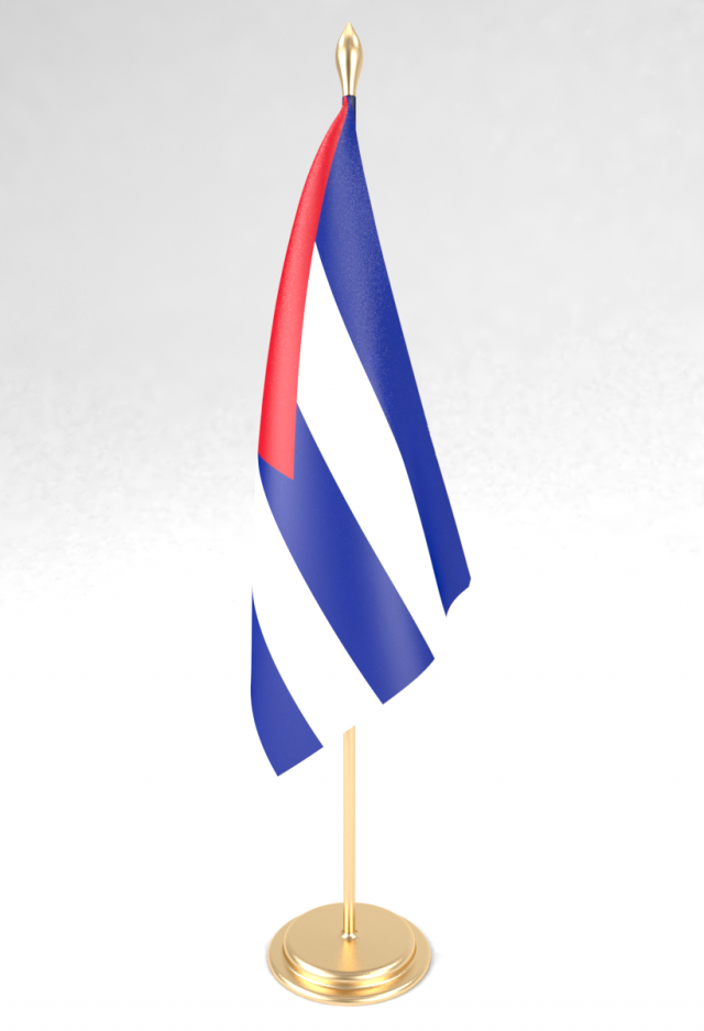 office flag cuba Modello 3D .c4d .max .obj .3ds .fbx .stl .blend 