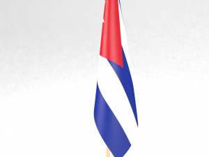 office flag cuba Modello 3D