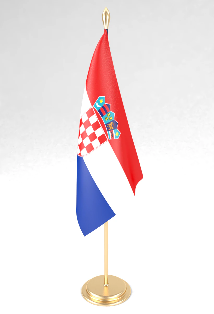 office flag croatia 3D Model .c4d .max .obj .3ds .fbx .stl .blend 