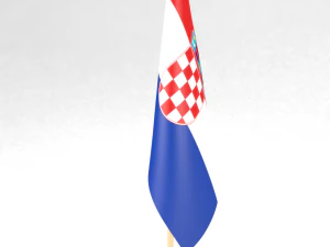 office flag croatia 3D Model