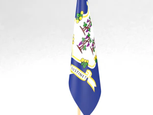office flag connecticut 3D Model