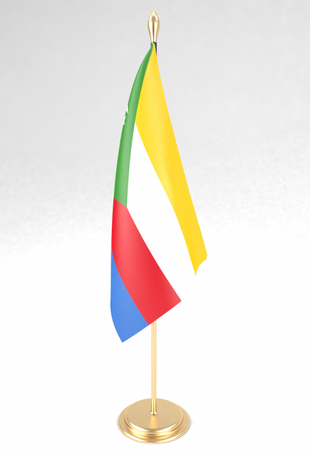 office flag comoros Modelo 3D .c4d .max .obj .3ds .fbx .stl .blend