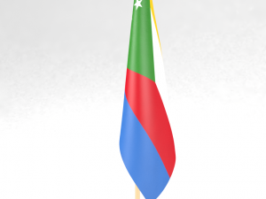office flag comoros Modelo 3D