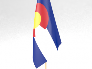 office flag colorado 3D 모델