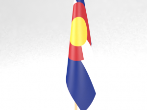office flag colorado 3D Модель