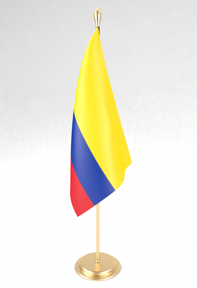 office flag colombia 3Dモデル .c4d .max .obj .3ds .fbx .stl .blend 