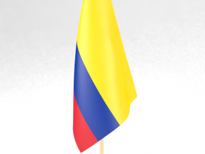 office flag colombia Modèle 3D
