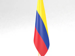 office flag colombia 3D Model