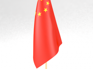 office flag china Model 3D