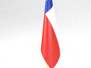office flag chile Modèle 3D