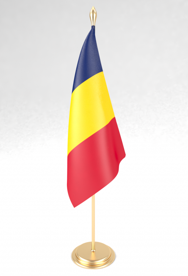 office flag chad Modèle 3D .c4d .max .obj .3ds .fbx .stl .blend 