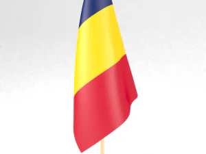 bandiera dell'ufficio ciad Modello 3D