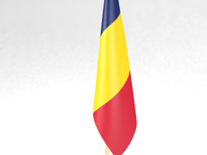 office flag chad Modèle 3D