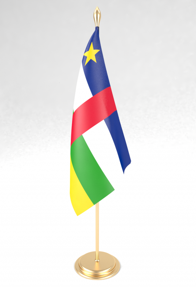 office flag central african republic Model 3D .c4d .max .obj .3ds .fbx .stl .blend 