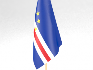 office flag cape verde Model 3D
