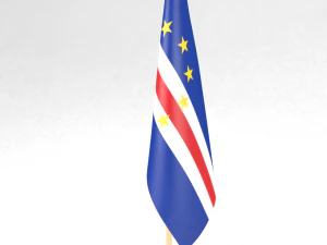 office flag cape verde 3D Model