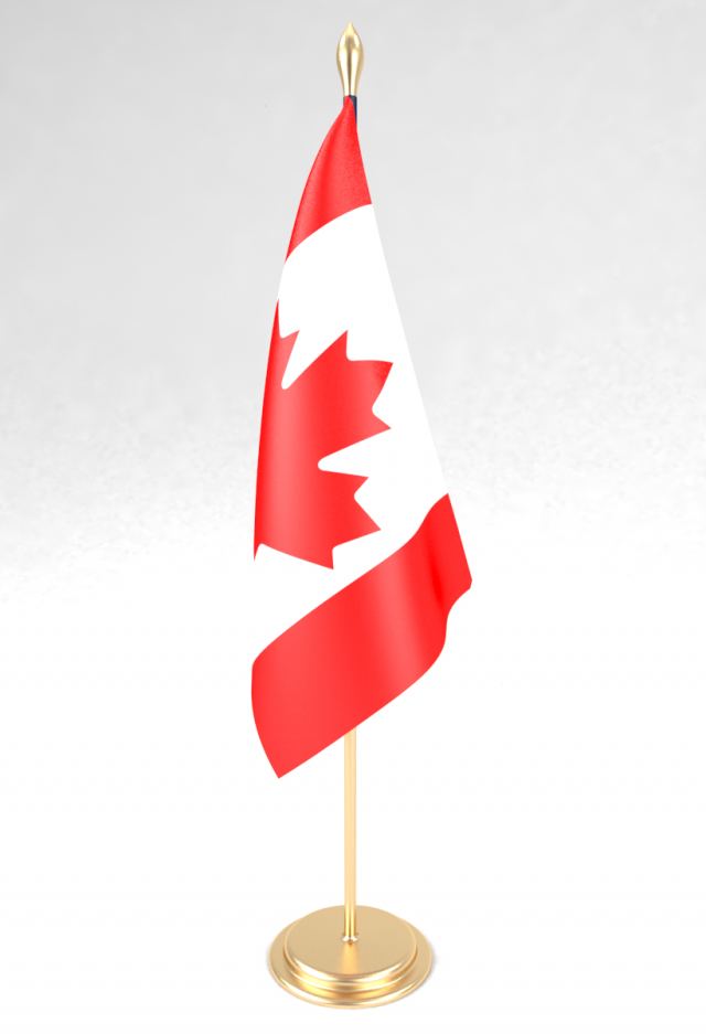 office flag canada Modèle 3D .c4d .max .obj .3ds .fbx .stl .blend 