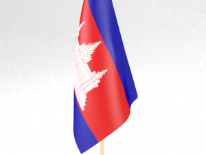 office flag cambodia 3D मॉडल
