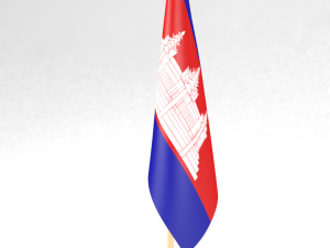 office flag cambodia 3D मॉडल