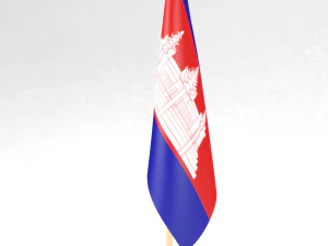 office flag cambodia 3D Model