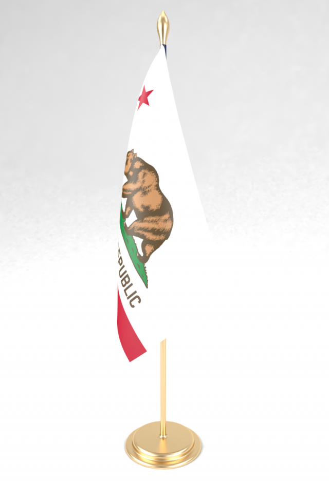 office flag california 3D मॉडल .c4d .max .obj .3ds .fbx .stl .blend 