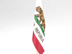 office flag california 3D मॉडल